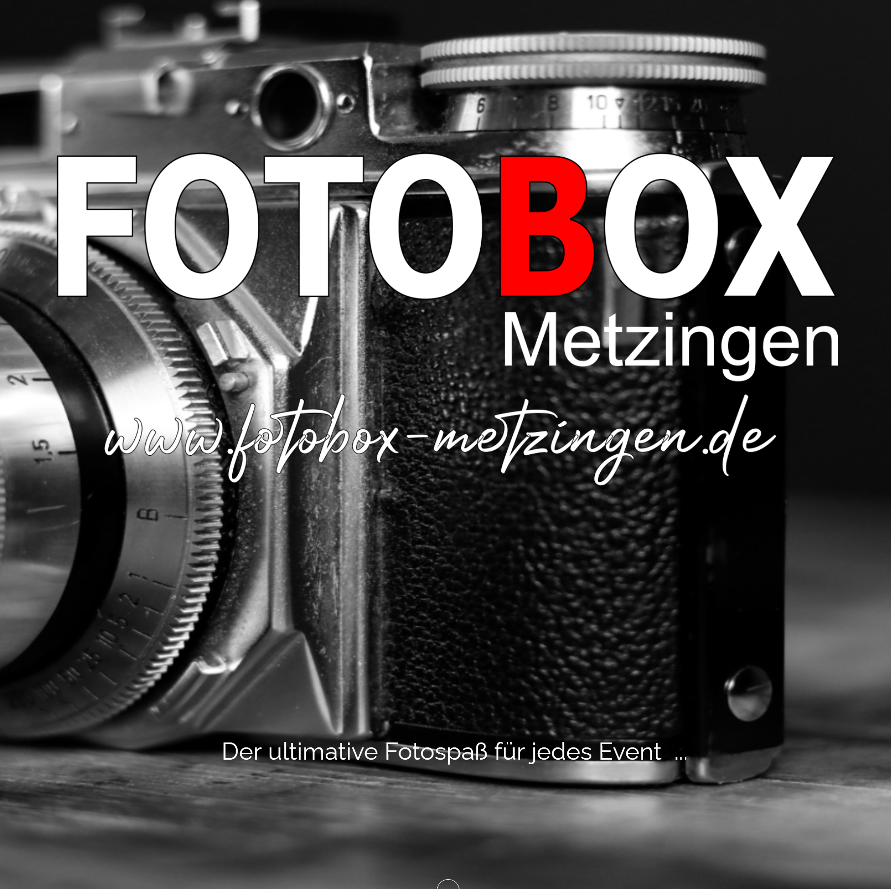 Bild von der Webseite von Fotobox Metzingen - Showroom